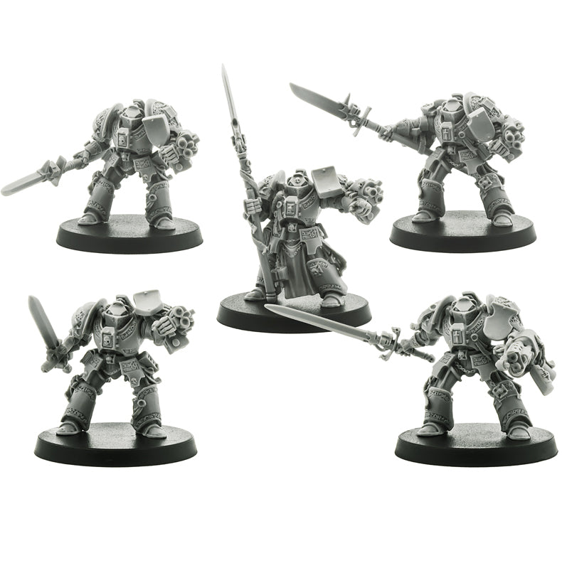 Grey Knights Brotherhood Terminator Squad (Metal) ( 57-09-MR ) - Used