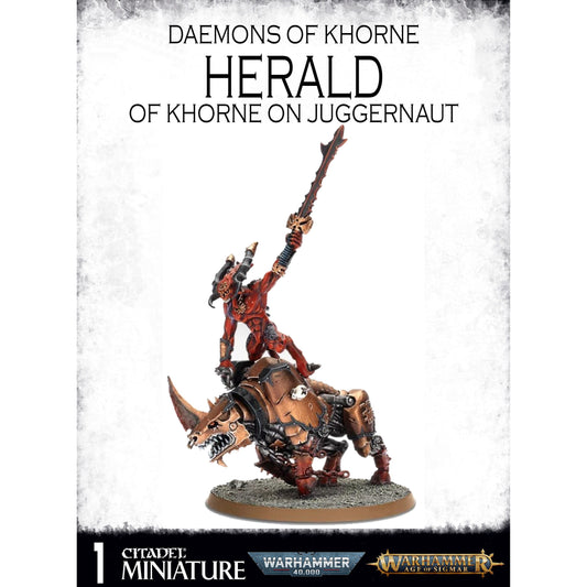 Daemons of Khorne Herald of Khorne on Juggernaut ( 5017-W ) - Used