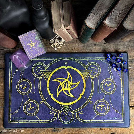 Infinite Black Play Mat - The Astral Elder Sign (Mystic Purple) ( PLYM-018 )