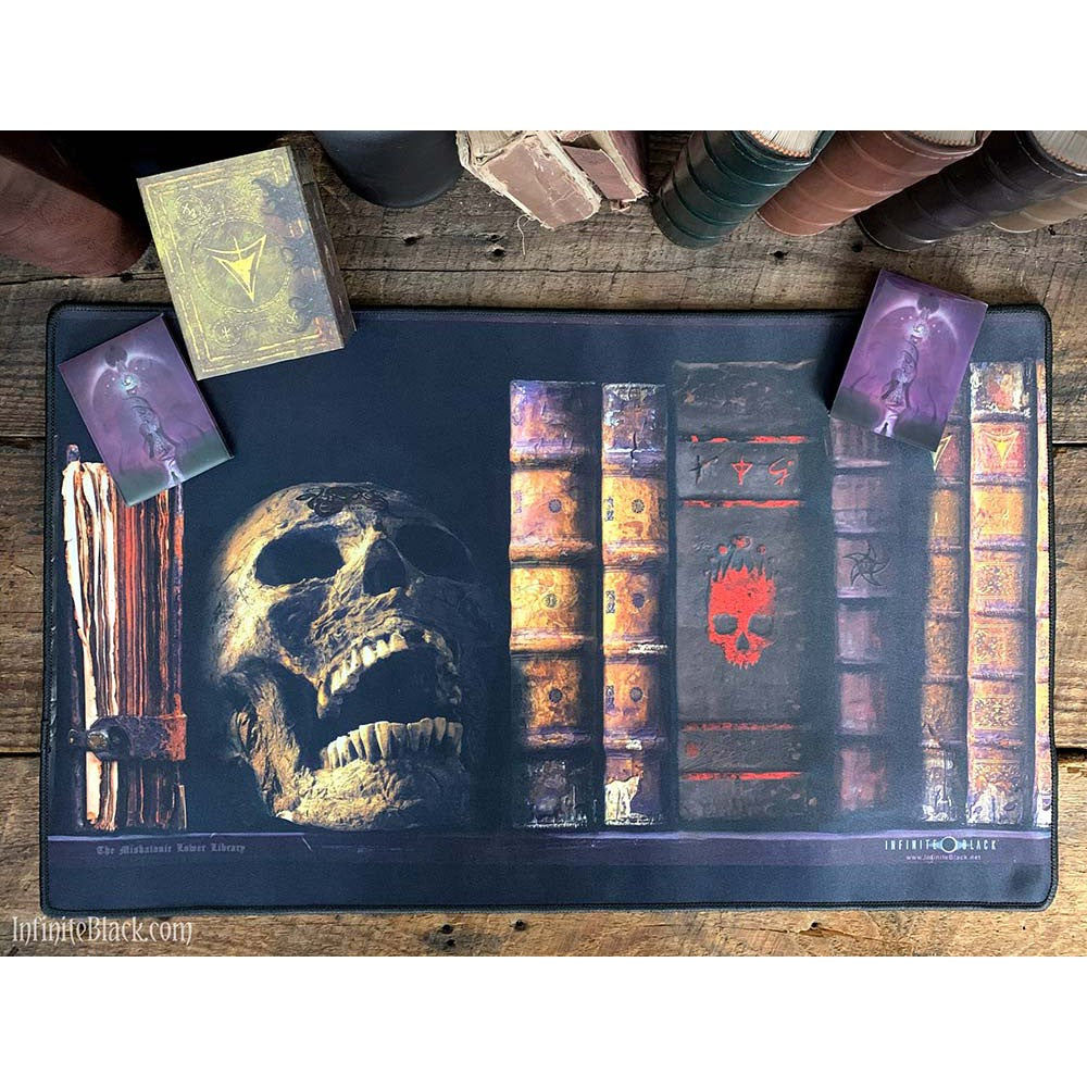 Infinite Black Premium Playmat: Miskatonic University's Lower Library (PLYM-011)