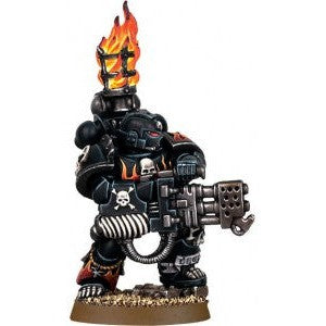 Space Marines Damned Legionnaires with Heavy Flamer (Metal) ( 1443F-MN )