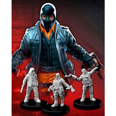 Cyberpunk Red Unpainted Minis - Combat Zoners B