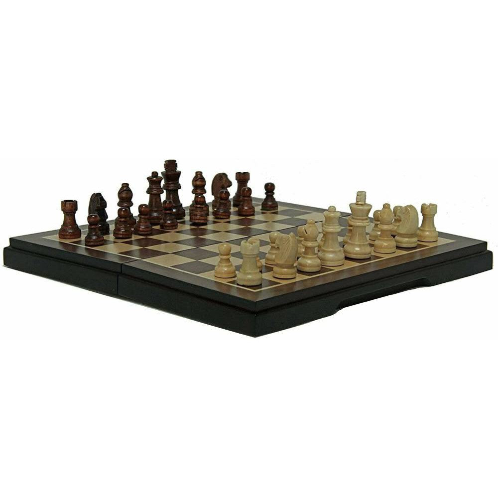 Magnetic Folding Chess & Checkers Set