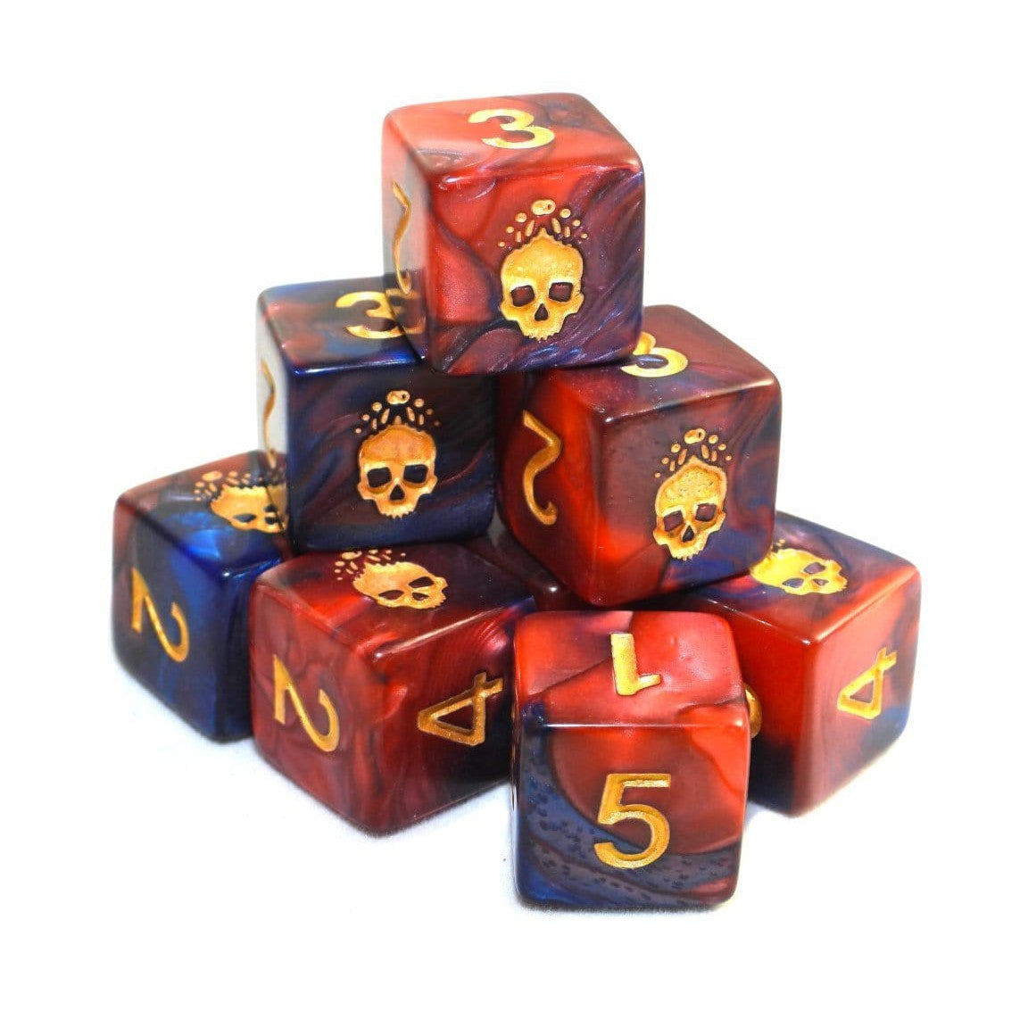 Elder Dice - 9 D6 The Mark of Necronomicon - Blood and Magick (ED6-N11)