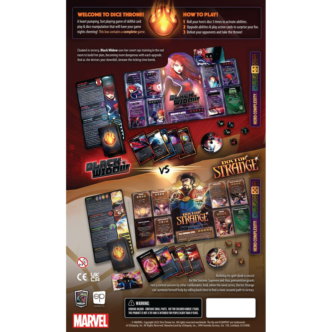 Dice Throne Marvel - Black Widow VS Doctor Strange