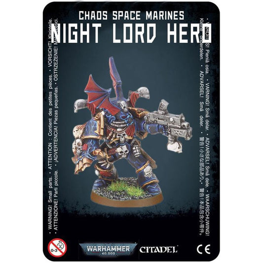 Chaos Space Marines Night Lords Hero ( 2082-W ) - Used