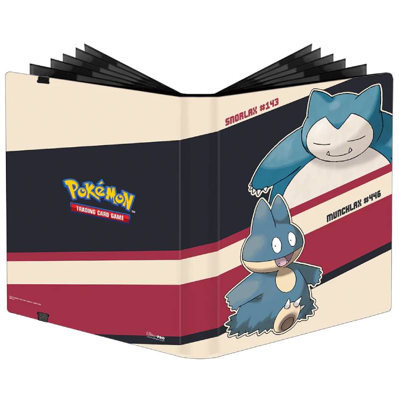 9-Pocket Pokemon Pro-Binder Portfolio - Snorlax and Munchlax