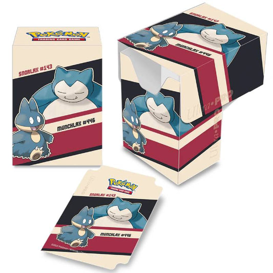 Ultra Pro Pokemon Deck Box 80ct - Snorlax and Munchlax