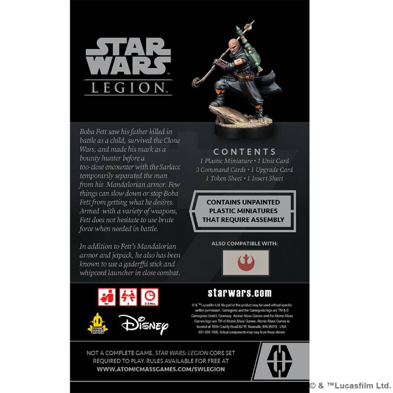 Star Wars: Legion - Boba fett (Daimyo) Operative Expansion ( SWL104EN )