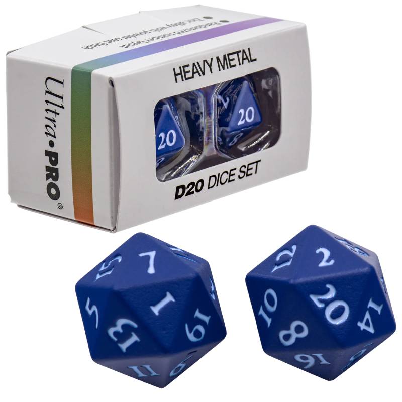 D20 Vivid Heavy Metal Dice