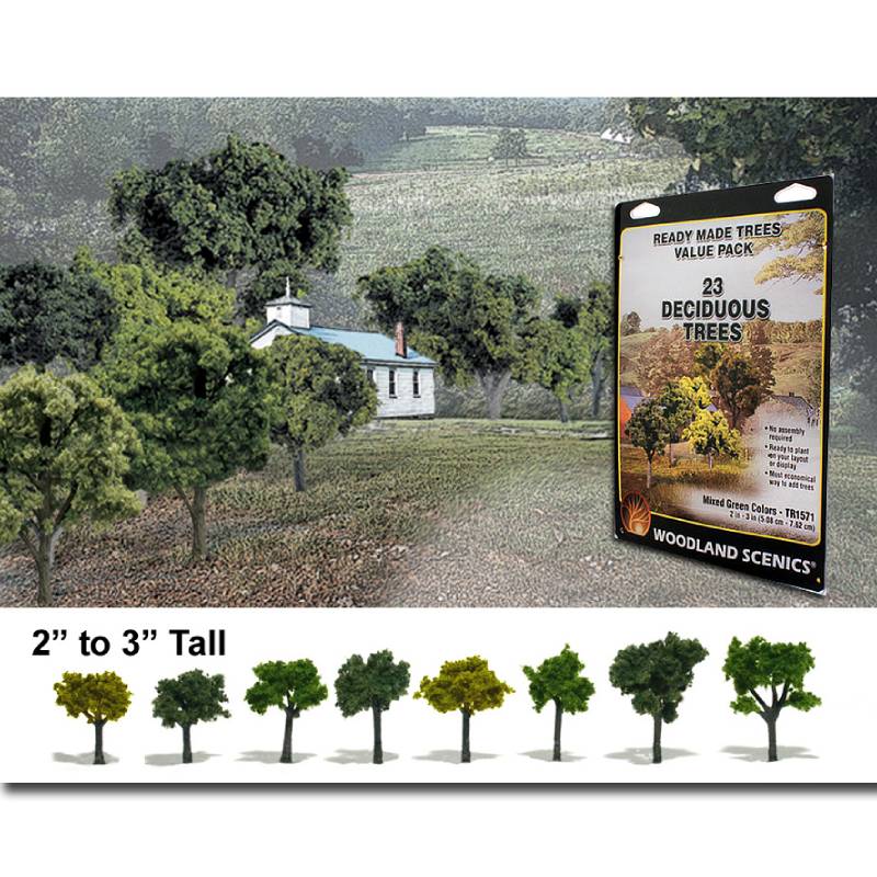 Ready Made Trees: Deciduous Mixed Green - 23 Trees