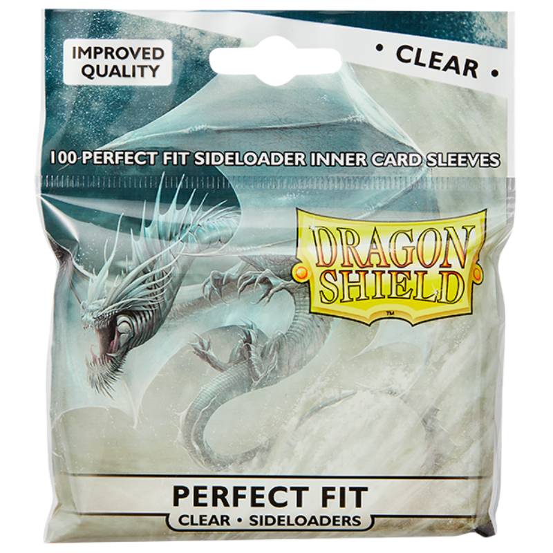 Dragon Shield Perfect Fit Sleeves - Sideloader Clear 100ct (AT-13101)