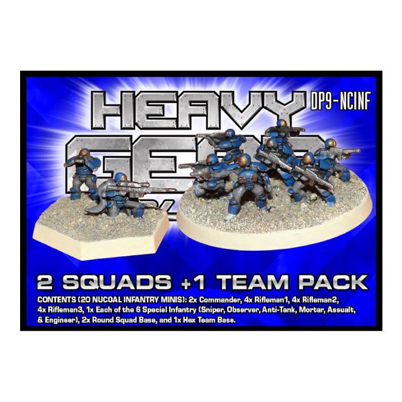 NuCoal Infantry 2 Squads +1 Team Pack