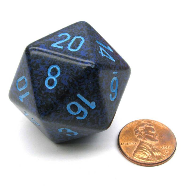 Mega D20 Speckled Dice 34mm - CHXXS20AA