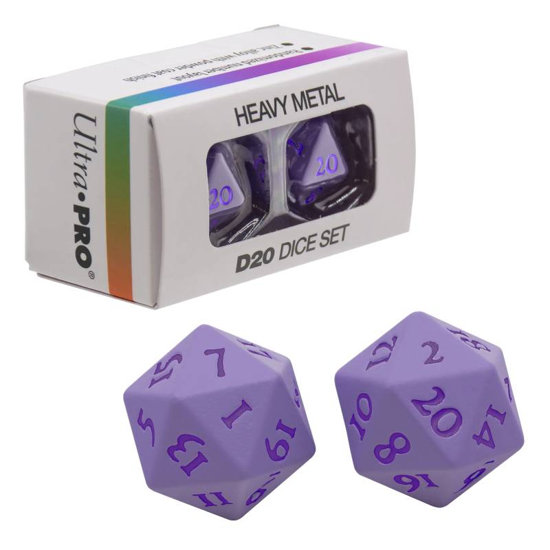 D20 Vivid Heavy Metal Dice