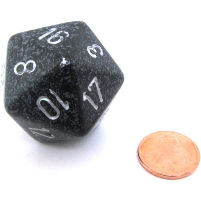 Mega D20 Speckled Dice 34mm - CHXXS20AA