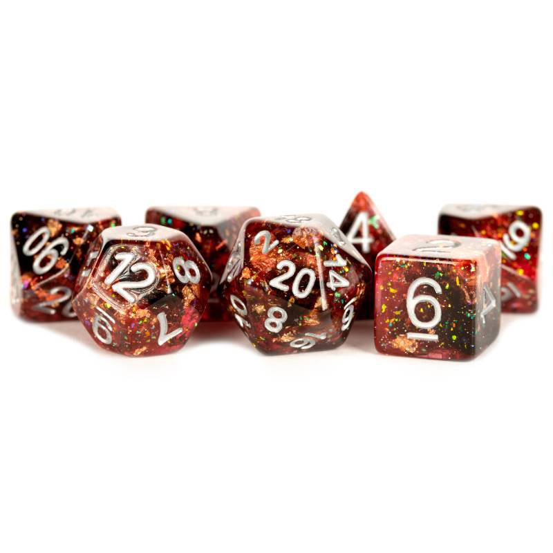 Eternal Fire 16mm Resin Poly 7 Dice Set - MD631