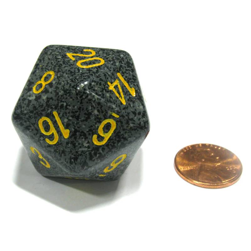 Mega D20 Speckled Dice 34mm - CHXXS20AA