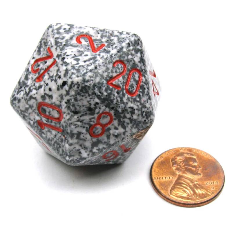 Mega D20 Speckled Dice 34mm - CHXXS20AA