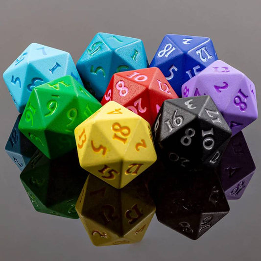 D20 Vivid Heavy Metal Dice