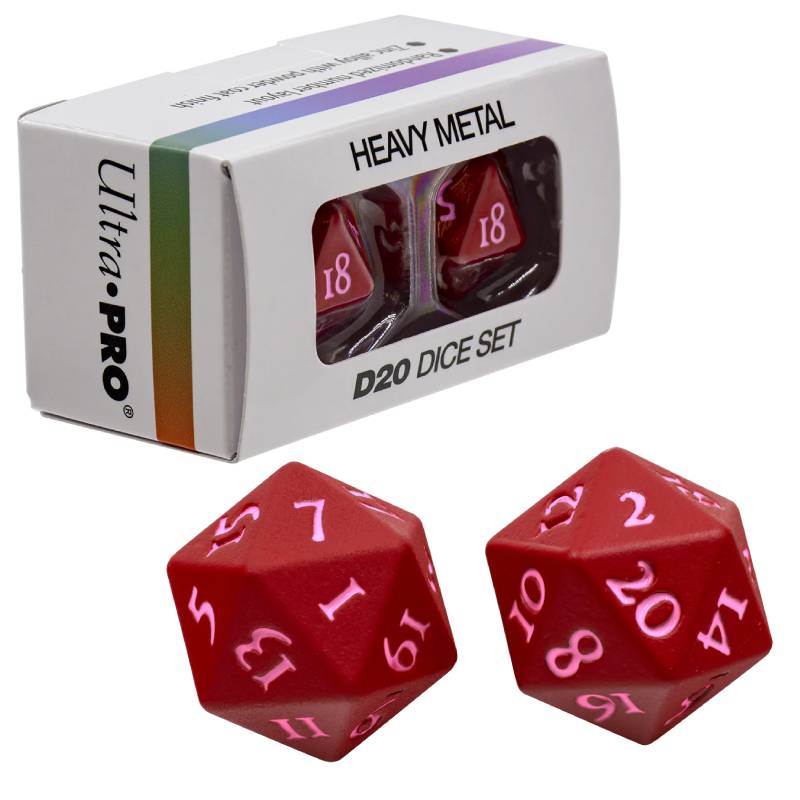 D20 Vivid Heavy Metal Dice