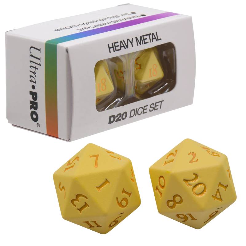 D20 Vivid Heavy Metal Dice