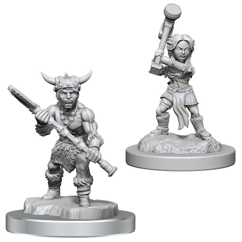 D&D Unpainted Minis Wave 18 - Halfling Barbarians ( 90412 )