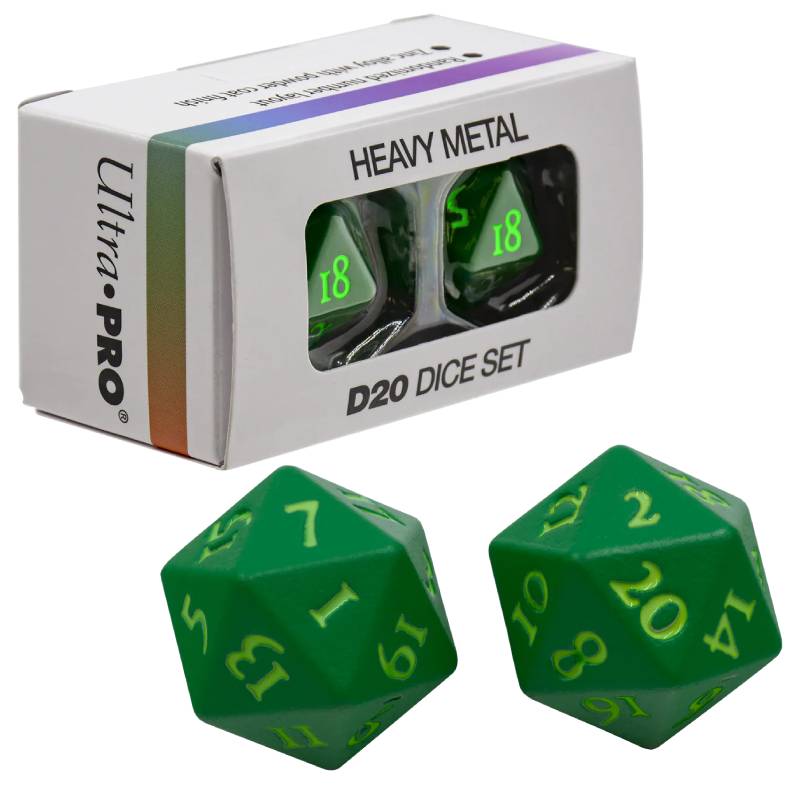 D20 Vivid Heavy Metal Dice