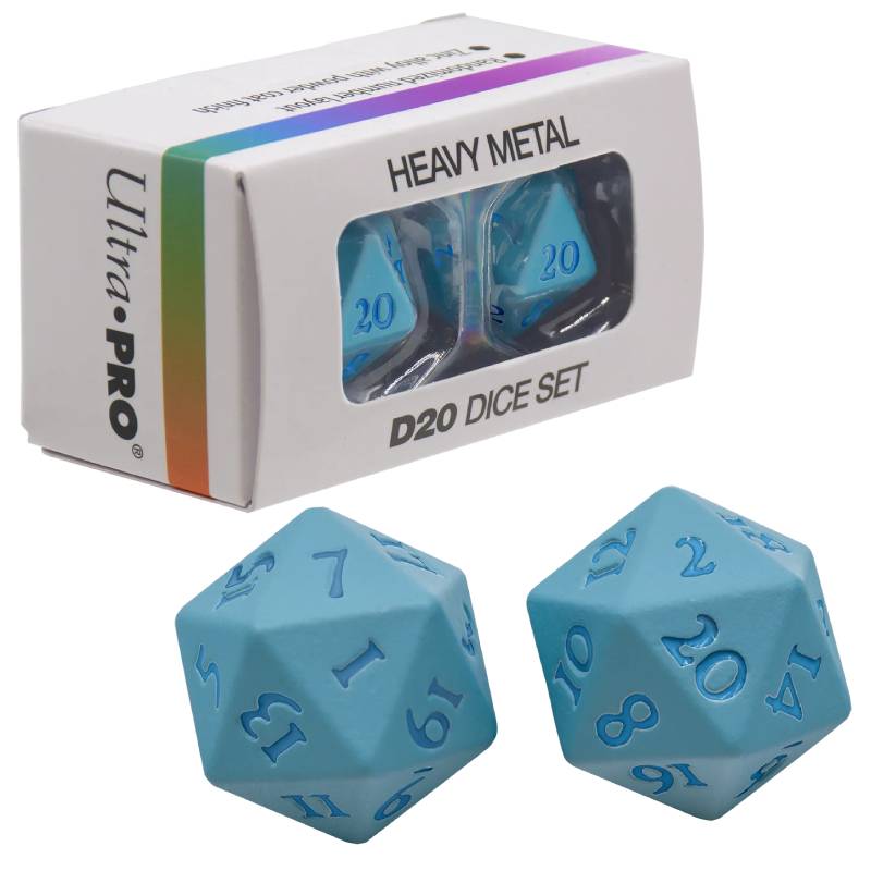 D20 Vivid Heavy Metal Dice