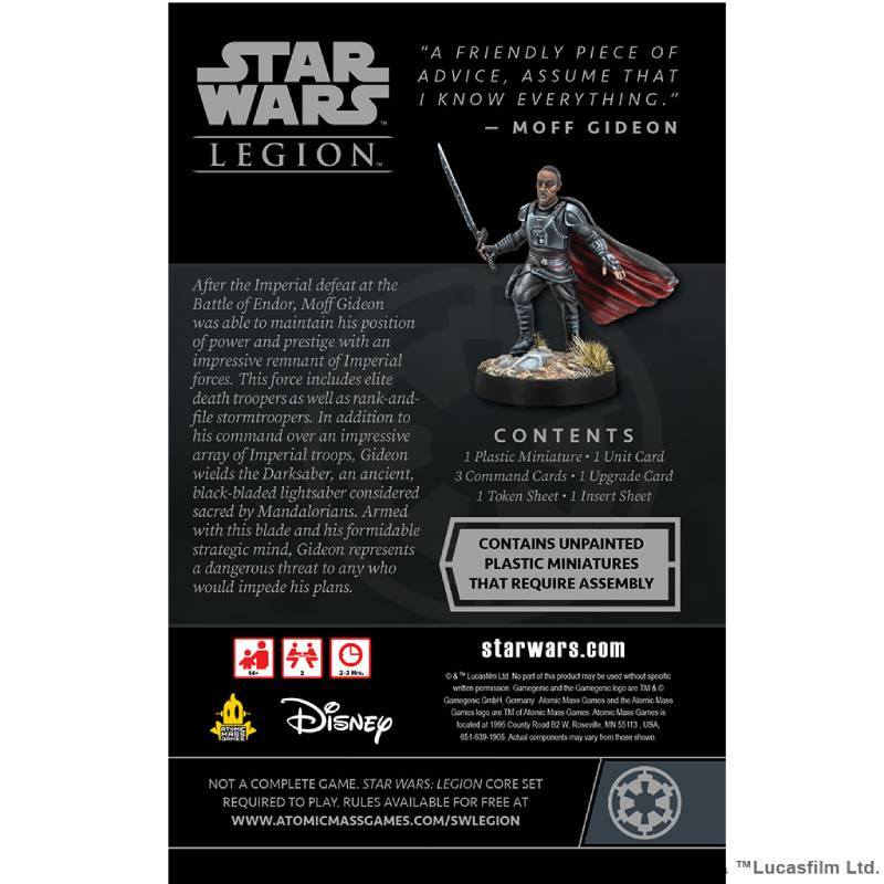 Star Wars: Legion - Moff Gideon Commander Expansion ( SWL102 )