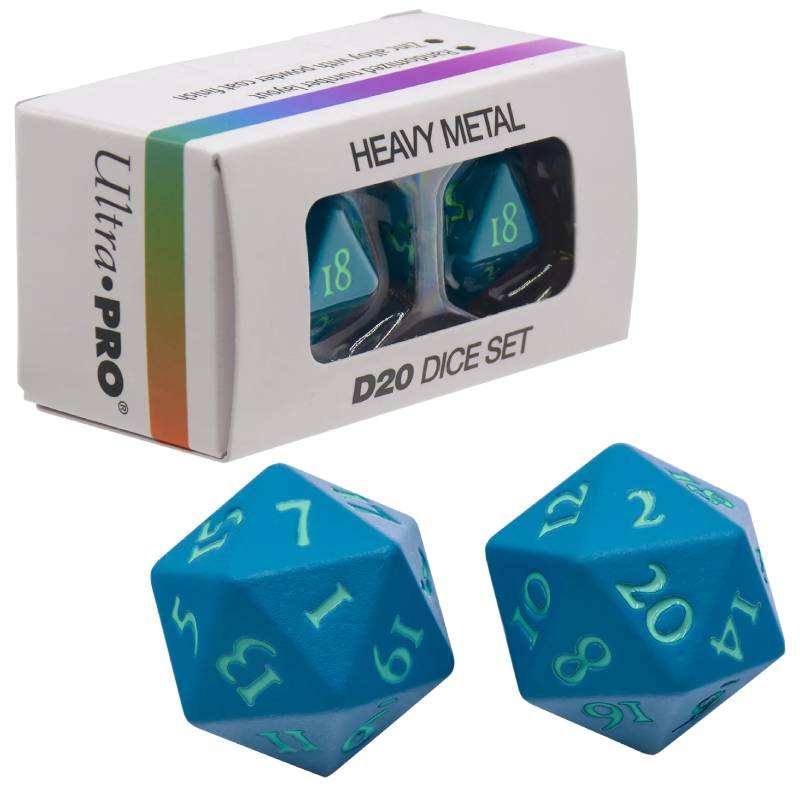 D20 Vivid Heavy Metal Dice