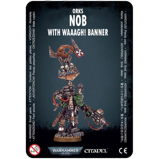 Orks Nob with Waaagh! Banner ( 3027-W )