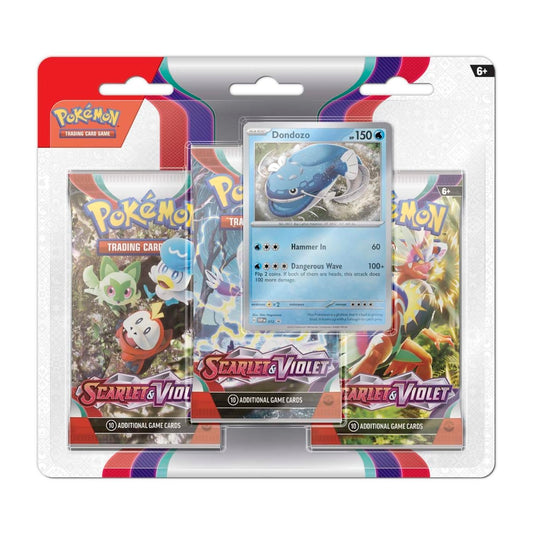 Pokemon Blister 3 Pack : Scarlet & Violet -  Dondozo