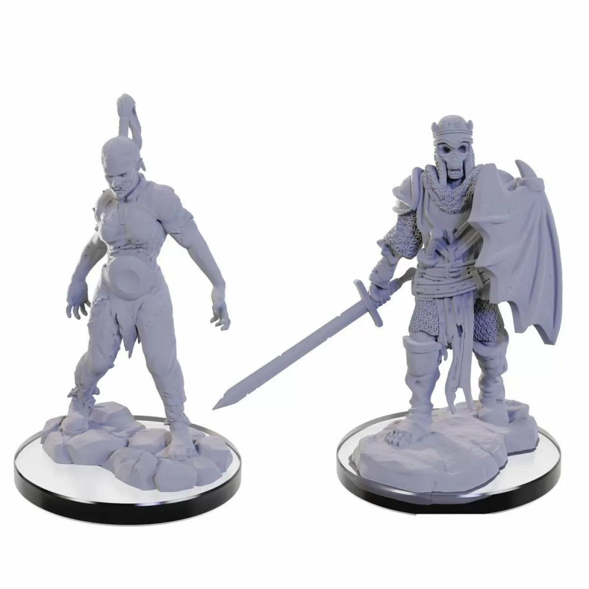 Pathfinder Unpainted Minis : Plague Zombie & Skeletal Champion (90445)