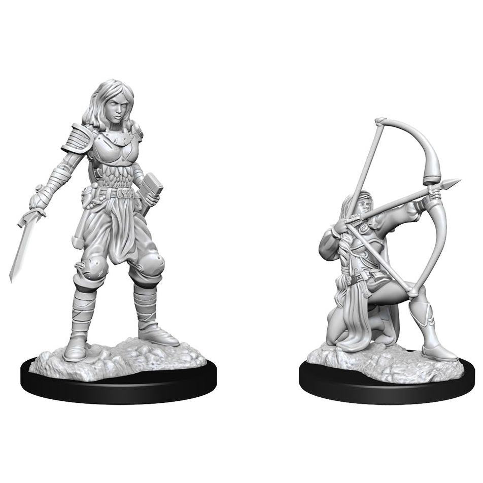 Pathfinder Unpainted Minis - Human Fighter Female ( 90326 )