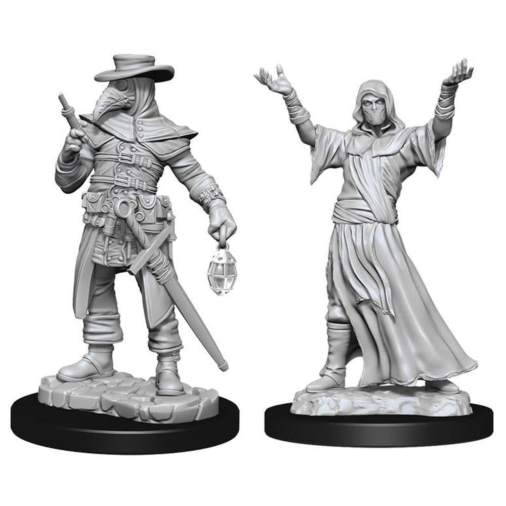 Wizkids Unpainted Minis - Plague Doctor & Cultist ( 90338 )