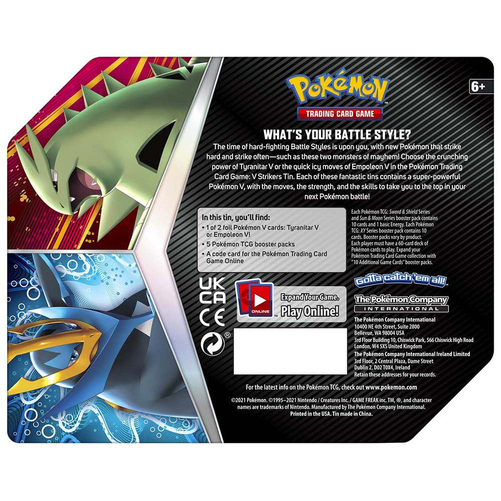 Pokemon V Strikers Tin - Empoleon V