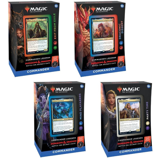 Commander Legends: Battle for Baldur's Gate Commander Decks - Set of 4 Decks