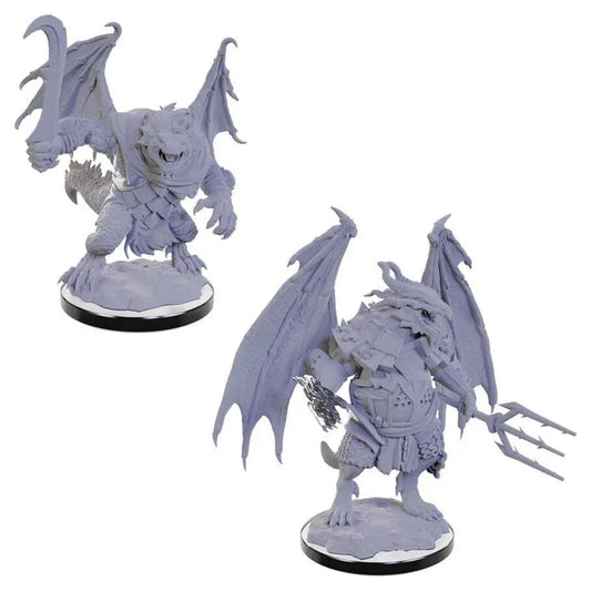 D&D Unpainted Miniatures: Draconian Foot Soldier & Mage (90683)