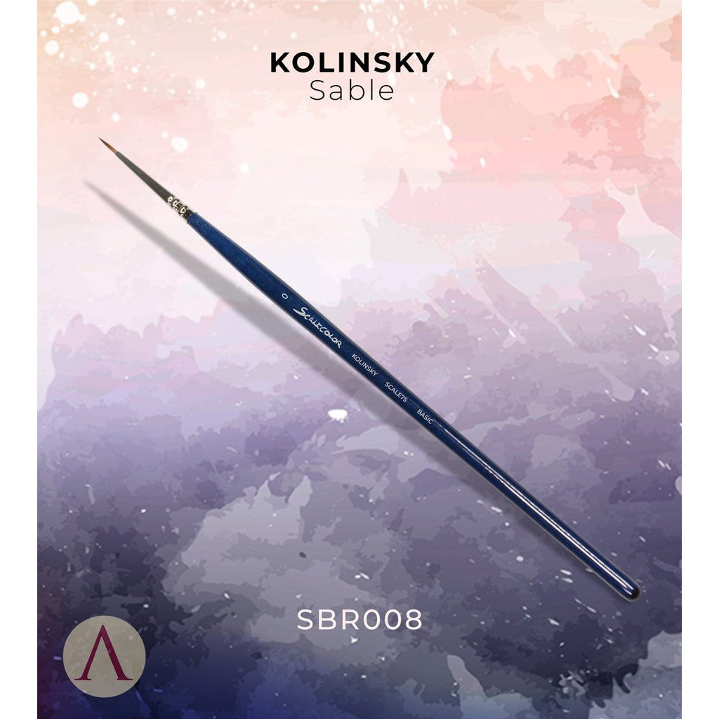 Scalecolor Brush Miniatures Basic Kolinsky Sable N.0 ( SBR-008 )