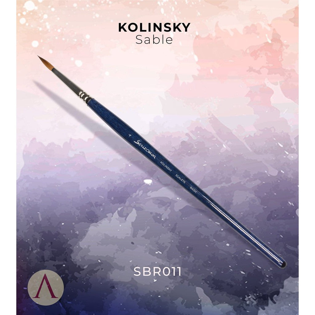 Scalecolor Brush Miniatures Basic Kolinsky Sable N.4 ( SBR-011 )