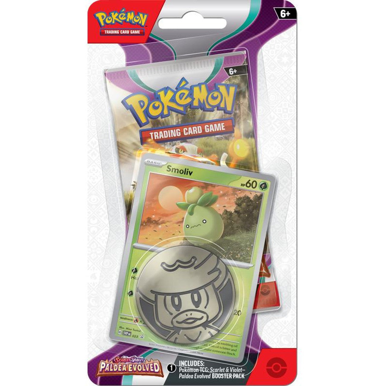 Pokemon Blister Pack - Paldea Evolved - Smoliv Promo