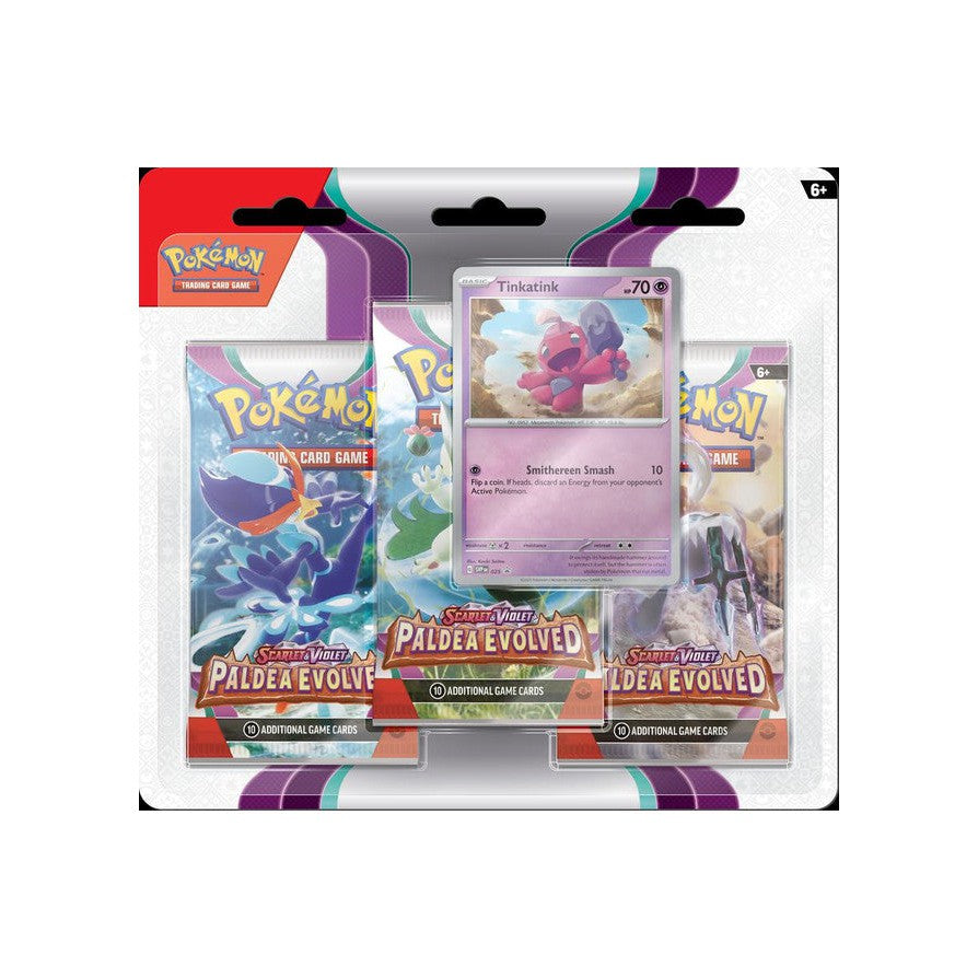 Pokemon Blister 3 Pack - Paldea Evolved: Tinkatink Promo