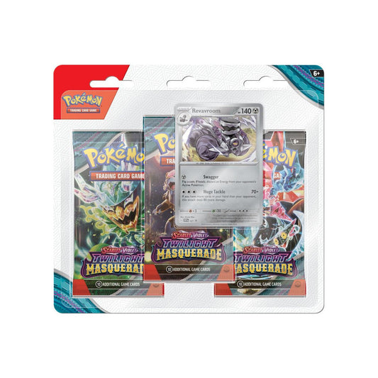 Pokemon - Scarlet & Violet: Twilight Masquerade 3-Pack Blister - Revavroom Promo