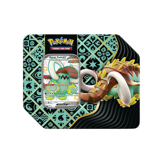 Pokemon: Paldean Fates Tin - Great Tusk ex