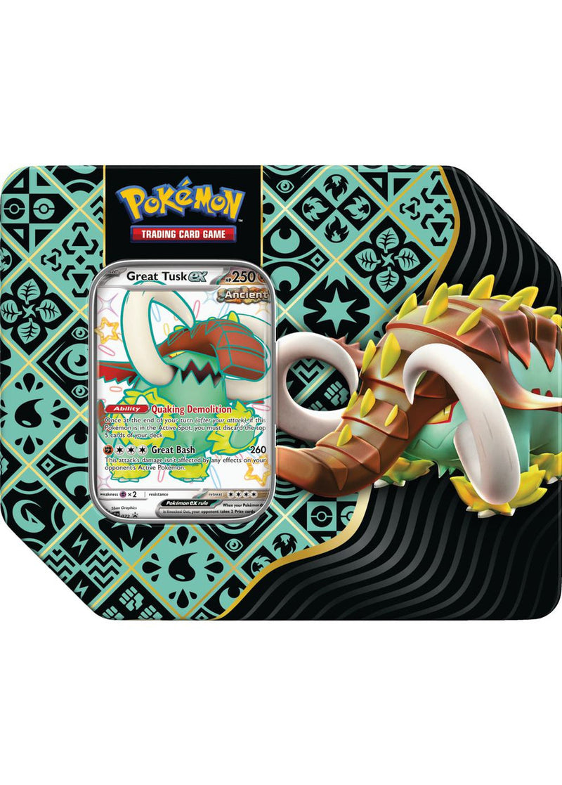 Pokemon: Paldean Fates Tin - Great Tusk ex