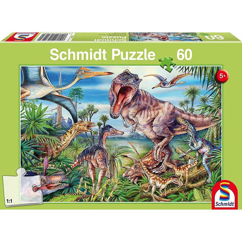 Schmidt Puzzle Child 60 Amongst the Dinosaurs