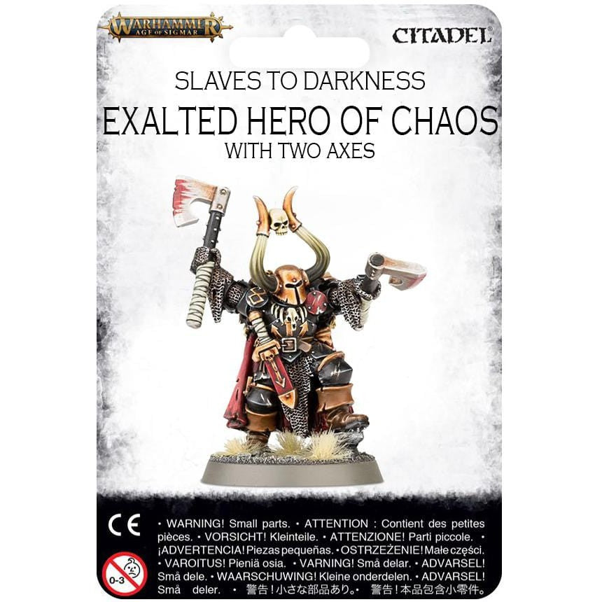 Slaves to Darkness Exalted Hero of Chaos with two Axes ( 1036-W )