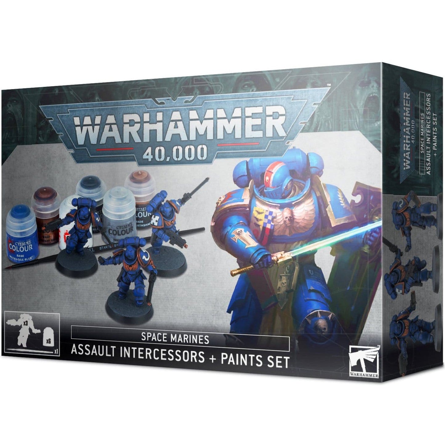 Space Marines Assault Intercessor + Paint Set ( 60-11 )