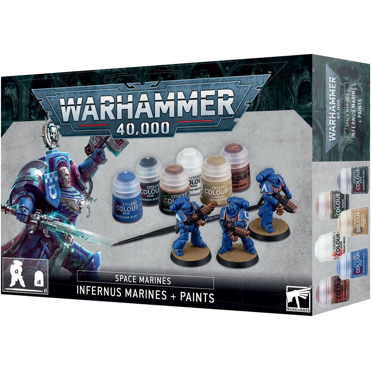 Space Marines Infernus + Paints Set ( 60-11 )